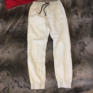 American Eagle White joggers